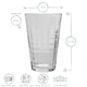 image 3 of Duralex Prisme Water / Juice Hiball Glasses - 330ml - Pack of 6 Clear