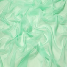 Minerva Core Range Green Cationic Sheer Chiffon Fabric for Dressmaking, 145cm / 57" Wide - per metre