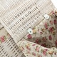 image 4 of Small Square White Wash Wicker Laundry Basket Rose Lining | Multi | Garden Rose