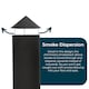 image 6 of JSH Outdoor Fire Chiminea 110cm Log Burner Patio & Garden Heater Easy-Assemble Lightweight Wood Burner - Black or Rust | Bronze