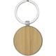 image 1 of Avenue Nino Round Bamboo Keyring - Natural - One Size