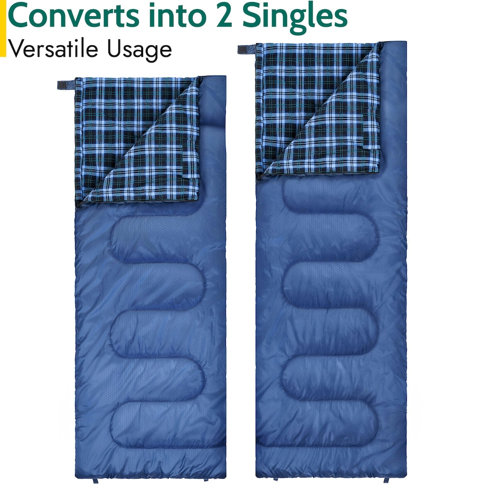 image 1 of Cotton Double Sleeping Bag 300