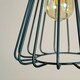 image 3 of ValueLights Edmund Matte Black Pendant Light with Black Hourglass Shade