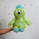 image 2 of Warmies Plush Green Monster Microwavable Weighted Teddy