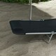 image 8 of Outsunny 2 Pieces Sun Loungers Foldable Reclining Chair with Headrest Black