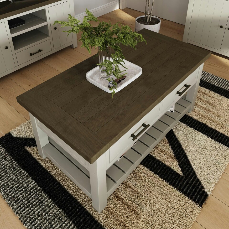 image 1 of Purbeck Truffle 2 Drawer Coffee Table N/A