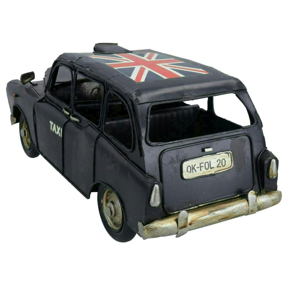 image 1 of Quality Historical Metal Vintage Taxi Metal Model Replica Ornament Gift