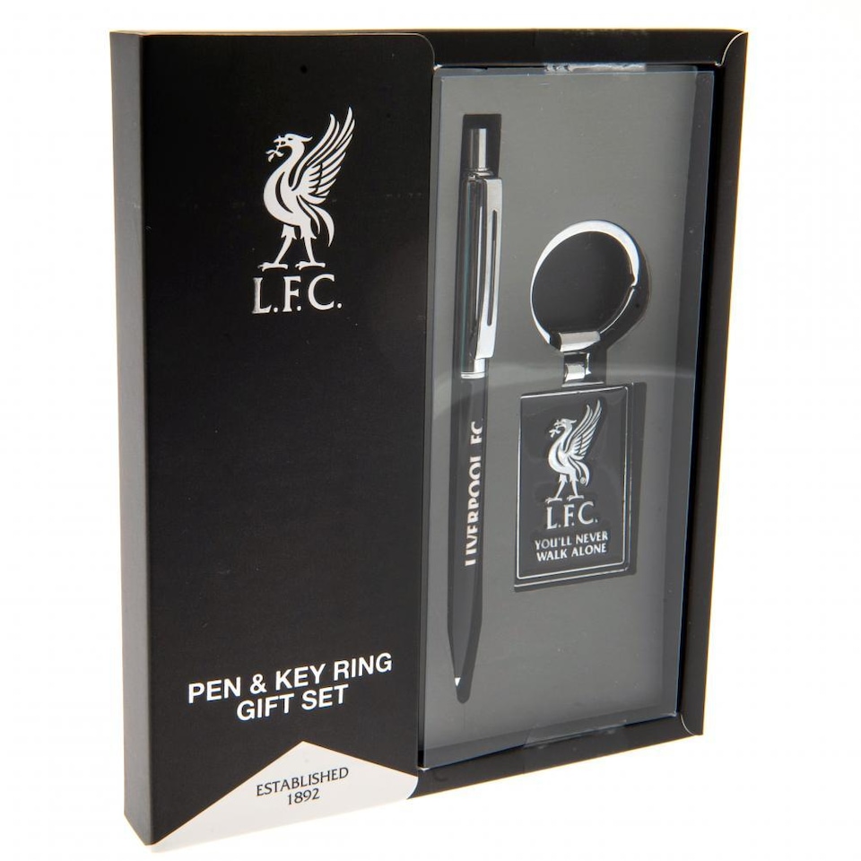 image 1 of Liverpool FC Pen and Keyring Gift Set | Black | Black/Silver | 1