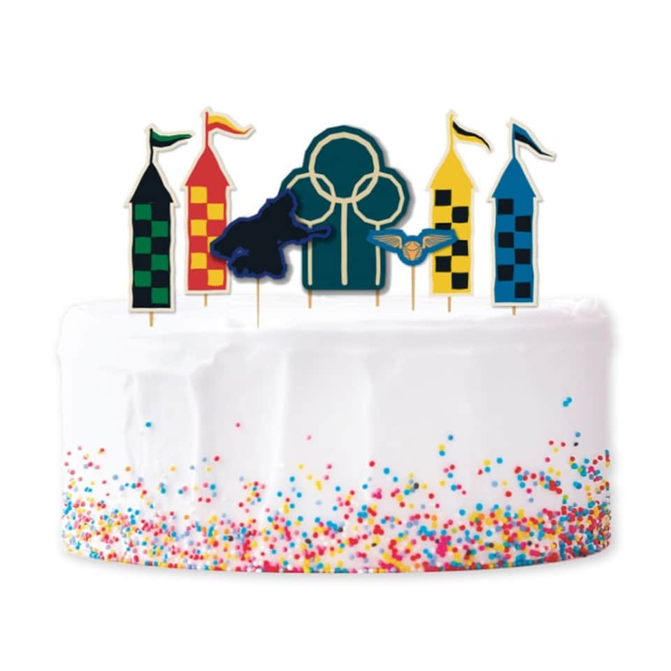 Harry Potter Quidditch Paper Cake Topper Set - Pack of 7