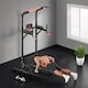 image 8 of HOMCOM Power Tower Station Pull Up Bar withAdjustable Height for Home Gym Workout