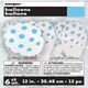 image 3 of Pack of 6 Powder Blue Dots 12" Latex Balloons