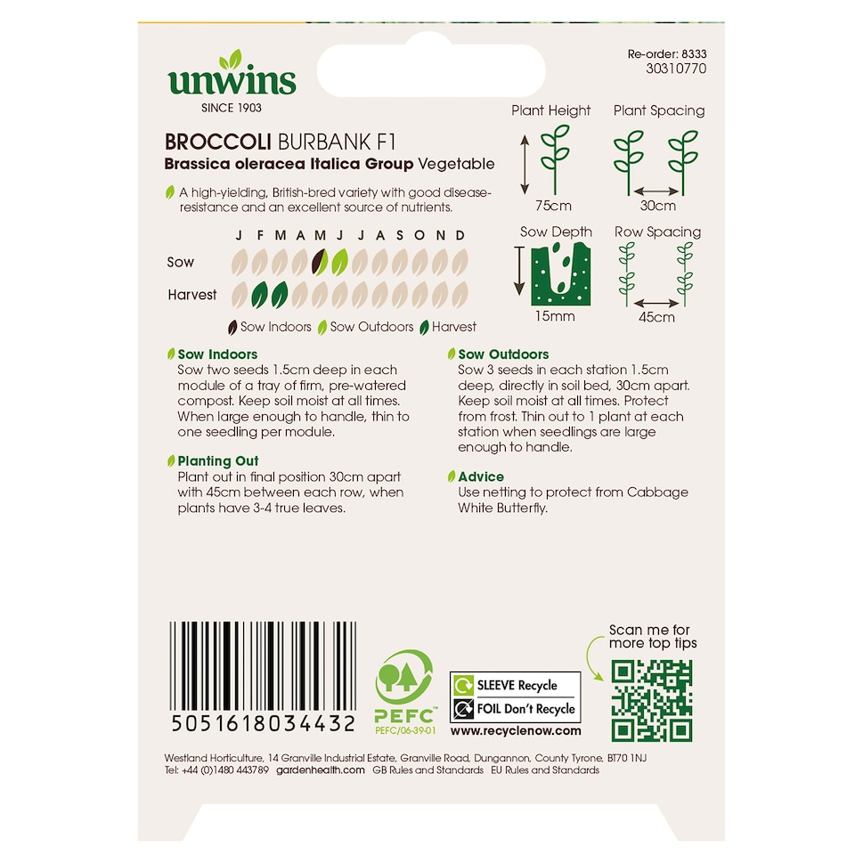 image 1 of Broccoli Burbank F1 | Multi | Green, White
