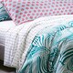 image 3 of Martex Green Zebra Marble Duvet Cover Set Green Super King Green | Super King