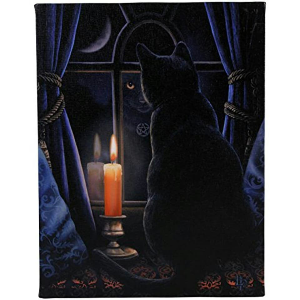 19x25 Midnight Vigil Plaque by Lisa Parker