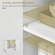 image 5 of HOMCOM Freestanding Storage Cabinet with Adjustable Shelves for Living Room