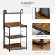 image 5 of HOMCOM 4-Tier Baker's Rack with Storage, Microwave Stand with 4 Hooks