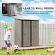 image 5 of Outsunny Outdoor Storage Shed Steel Garden Shed w/ Lockable Door Light Grey 