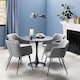 image 5 of Malta Ceramic Round Dining Table in Black 90x75cm