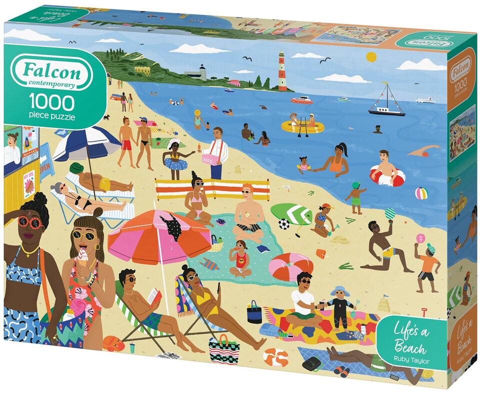 image 1 of Life's a Beach 1000 Piece Jigsaw Puzzle (Gaia)
