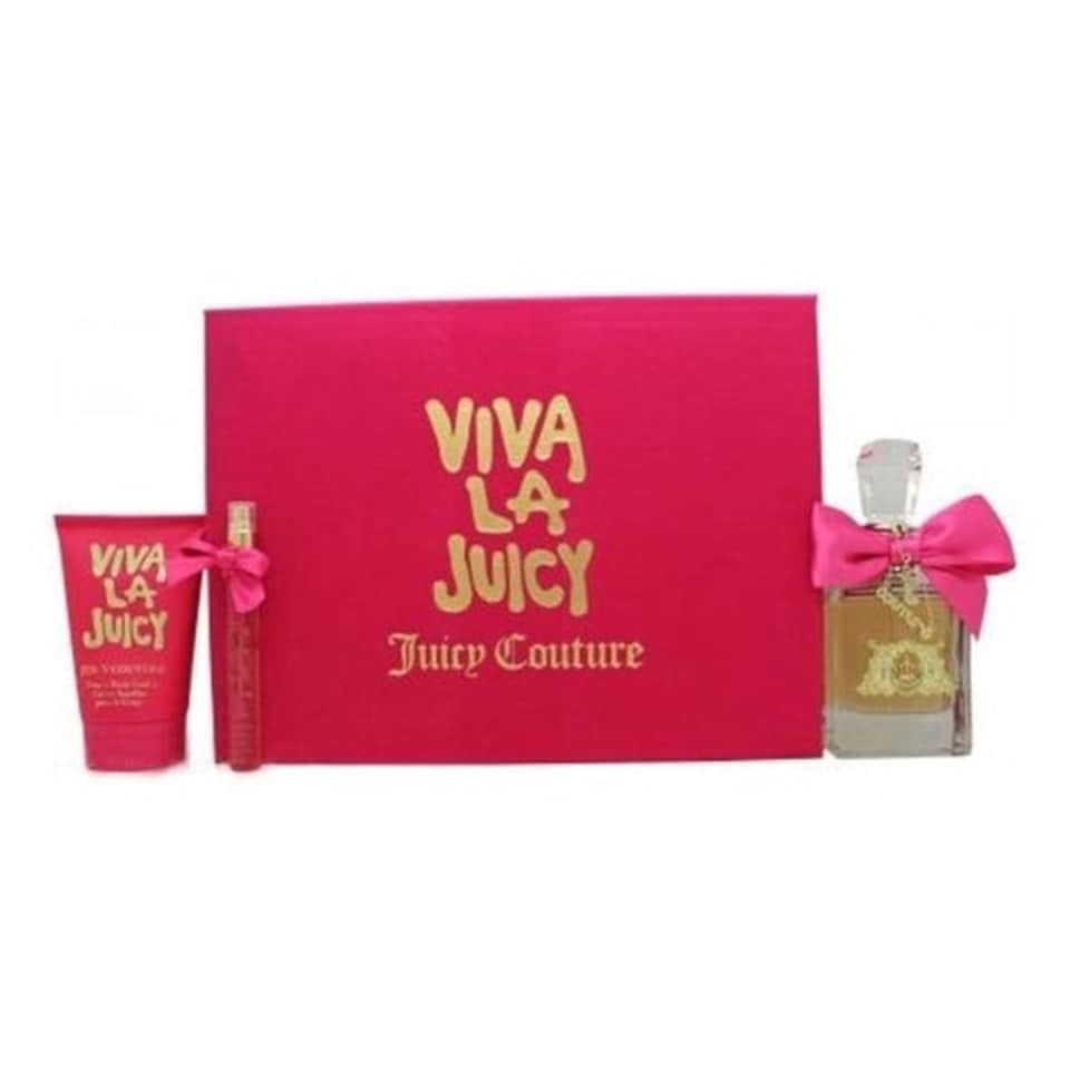 Juicy Couture Viva La Juicy Gift Set 100ml EDP + 125ml Body Souffle + 10ml EDP