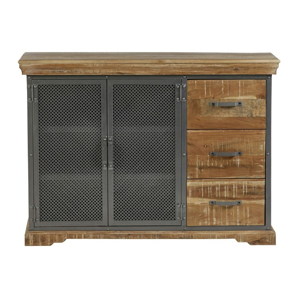 image 1 of Dunphy Industrial Large Sideboard Grey