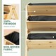 image 3 of Outsunny 3 Tier Wooden Garden Raised Bed Plant Bed with Clapboard and Hooks
