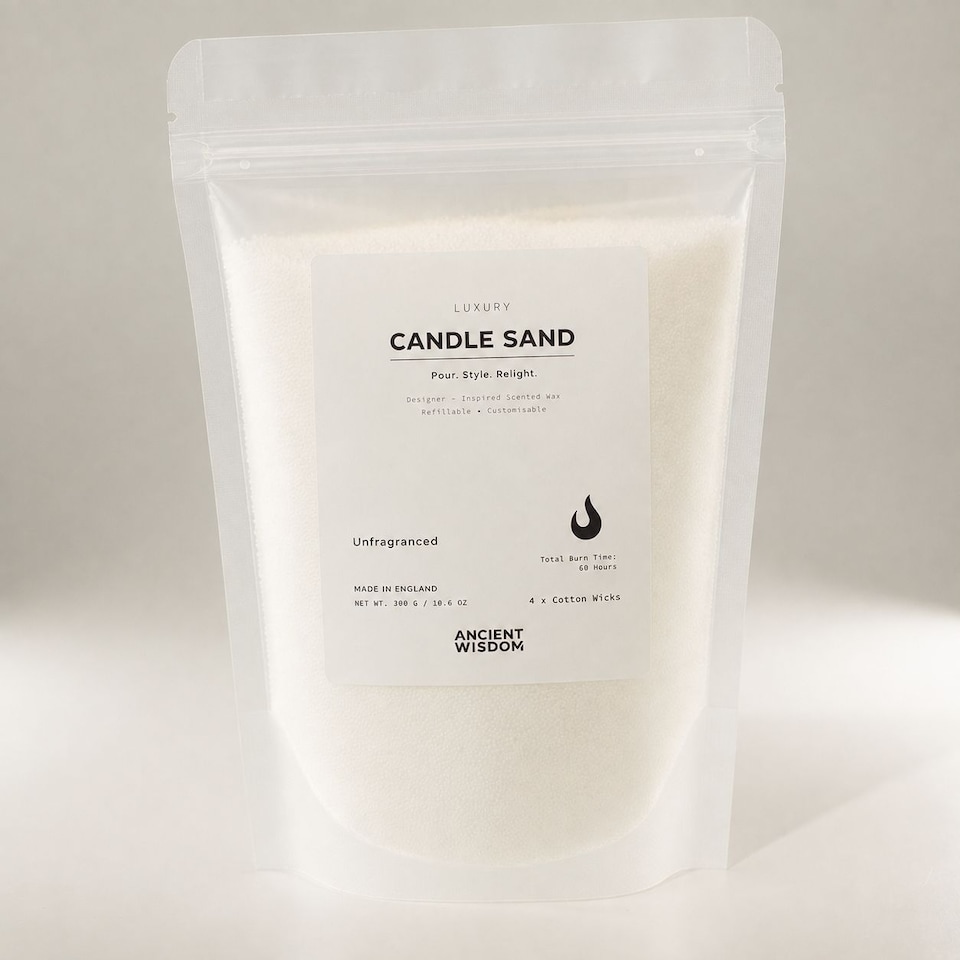 image 1 of Serenityy Unfragranced Candle Sand - White - 300g
