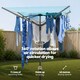image 4 of LIVIVO 4 Arm Rotary Clothes Airer Charcoal