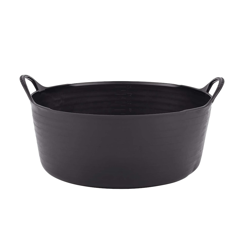image 1 of Red Gorilla - Gorilla Tub 15L - Flexible Multi-Use Shallow Bucket | Black