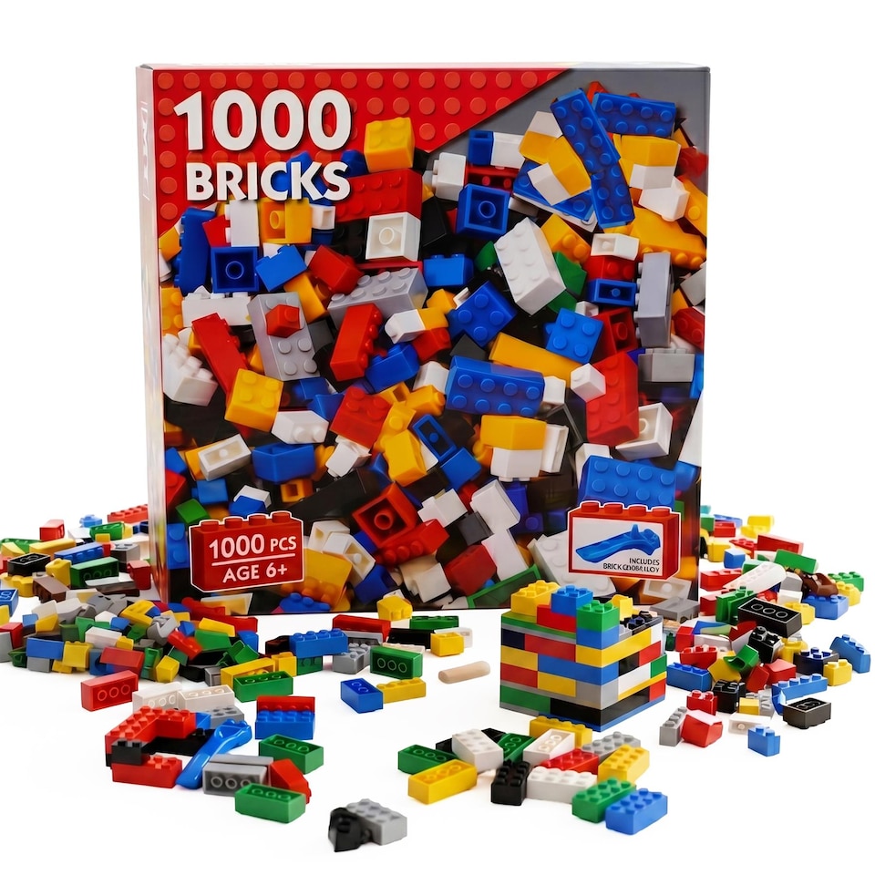 image 1 of MTS 1000 Piece Building Bricks Construction Block Set Creative Toy for Kids