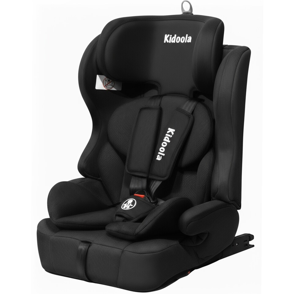 image 1 of Kidoola ISOFIX Car Seat, R129 i-Size, 15 Months to 12 Years, Black