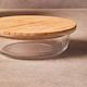 image 2 of Freska 400ml Glass Container With Bamboo Lid