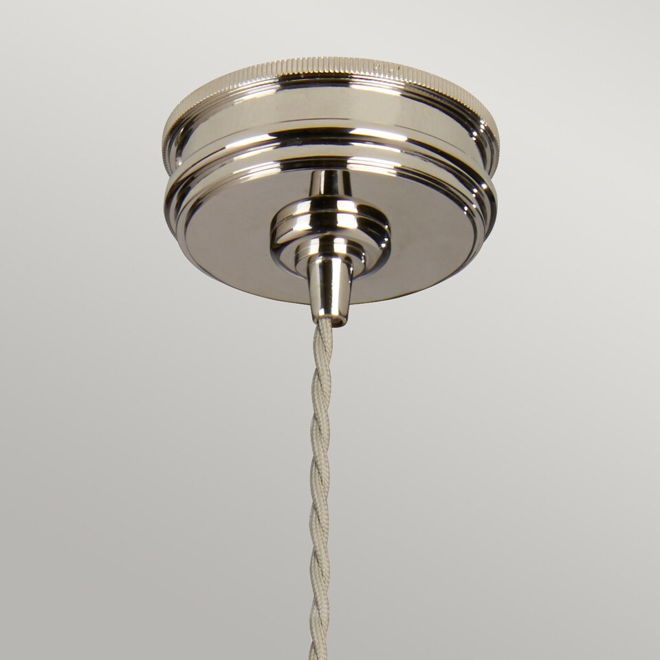 image 1 of Douille 1 Light Ceiling Pendant Polished Nickel, E27