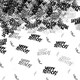 image 1 of 1pk Happy Birthday Confetti Black & Silver, 14g