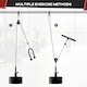 image 7 of SPORTNOW Cable Pulley System, Lat Pull Down System with DIY Loading Weight Pin