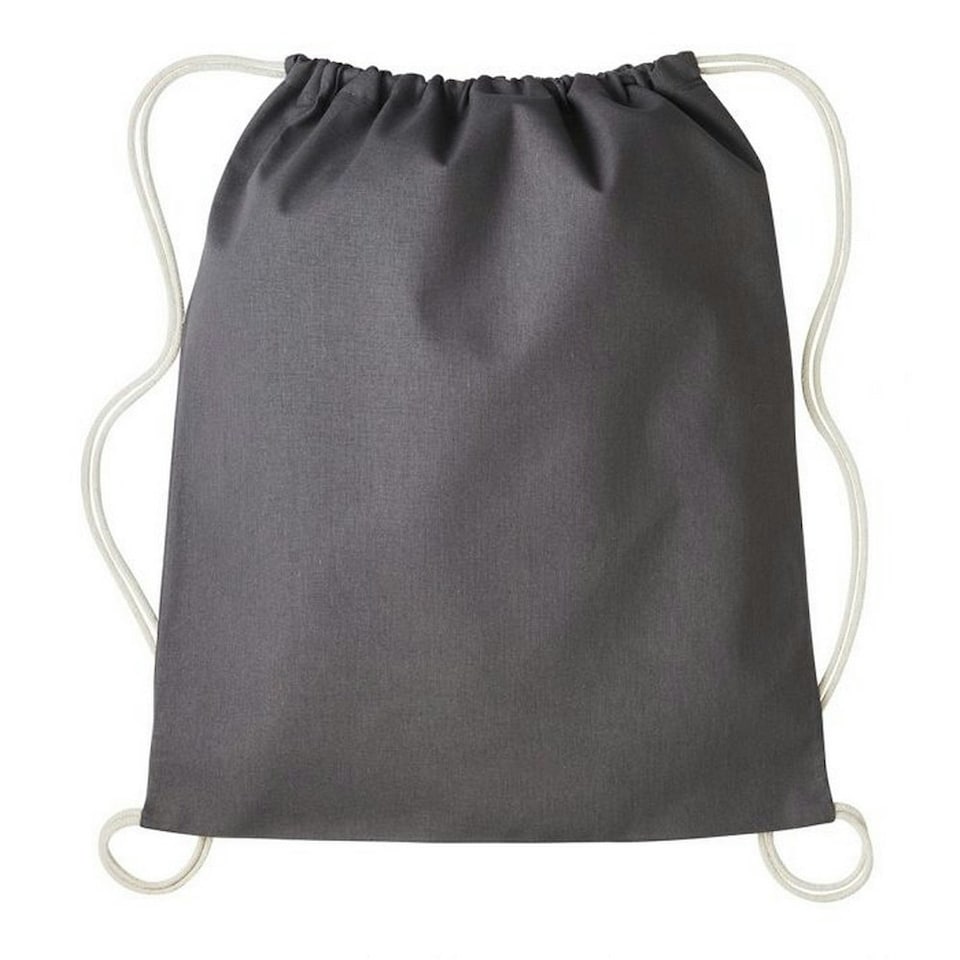 Nutshell Drawstring Gymsac - Slate Light Grey/Natural - One Size | Grey | One Size