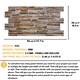 image 8 of NOVECRAFTO 3D Sandstone Wall Panels – 6 PVC Sheets, Covers 2.76 sqm (29.76 sq ft), 96x48cm Each – Mixed Natural Sandstone Effect Decorative Cladding