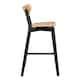 image 3 of Roxby Bar Stool, Black and Oak Set of 2