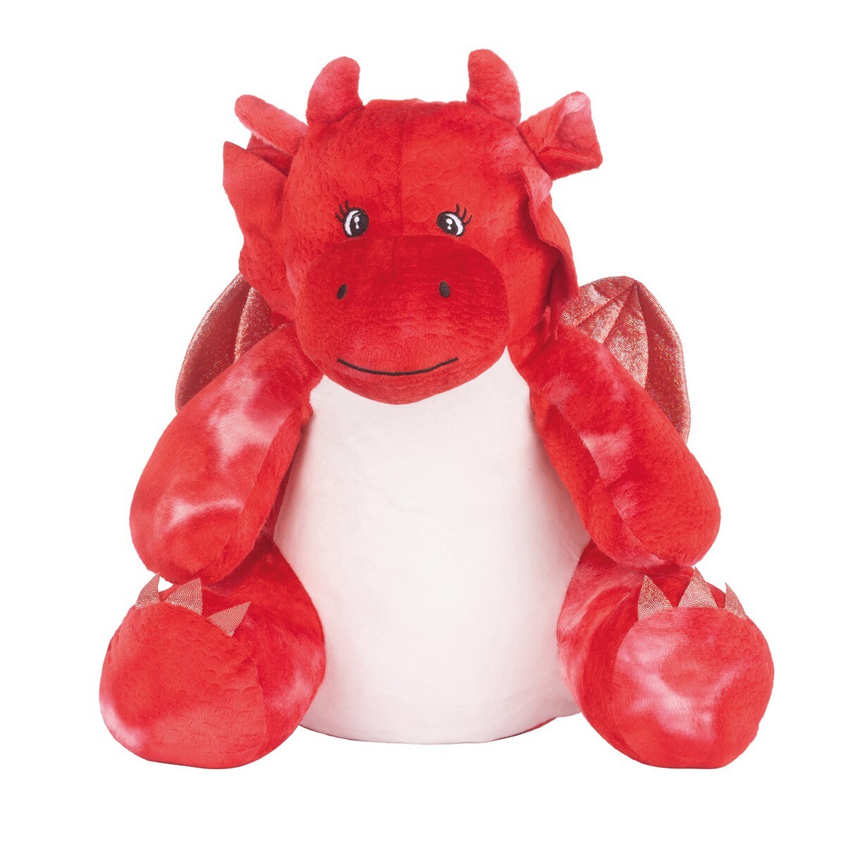 Mumbles Zippie Dragon Plush Toy in Red | Size: Large