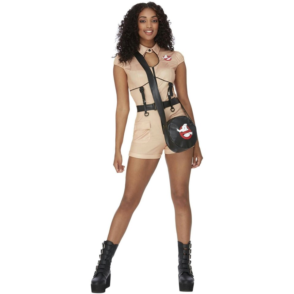 image 1 of Ghostbusters Womens/Ladies Costume Hotpants Set - Beige - 6 UK 6