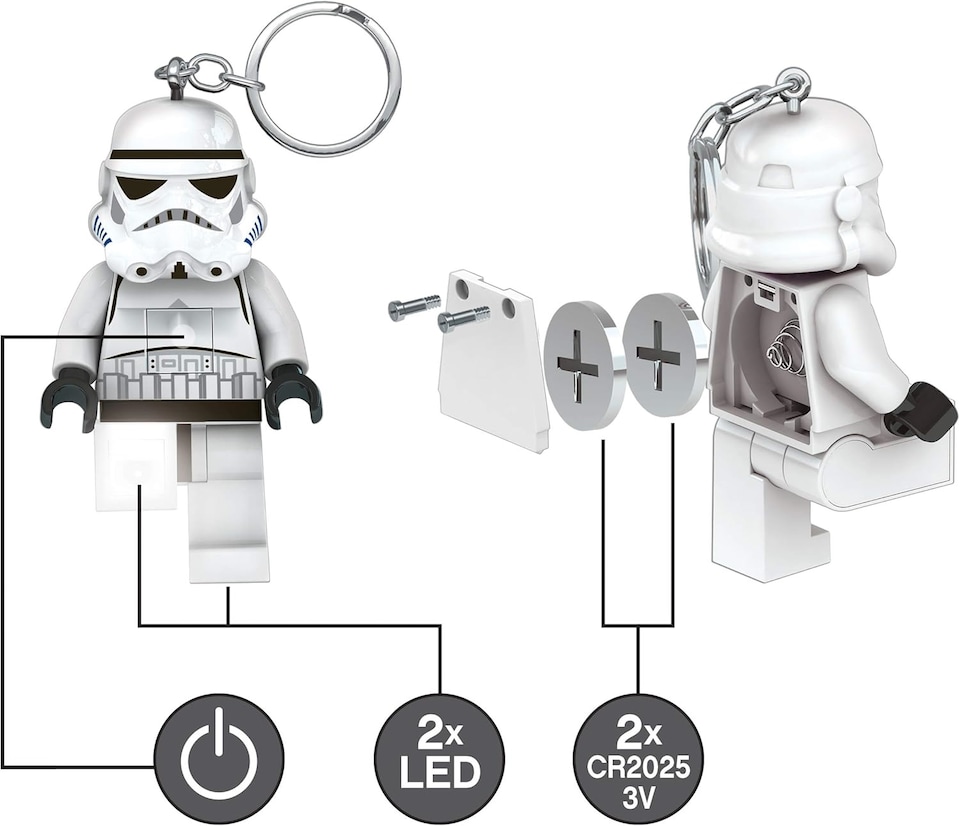 image 1 of Lego Key LED Light Star Wars  - Stormtrooper