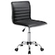 image 7 of Yaheetech PU Leather Low Back Armless Desk Chair Brown | Retro Brown