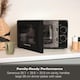 image 4 of Hamilton Beach 20L Manual Black Microwave With Stainless Steel Cavity