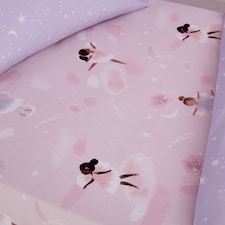 Catherine Lansfield Dancing Fairies Fitted Sheet | Pink | Single