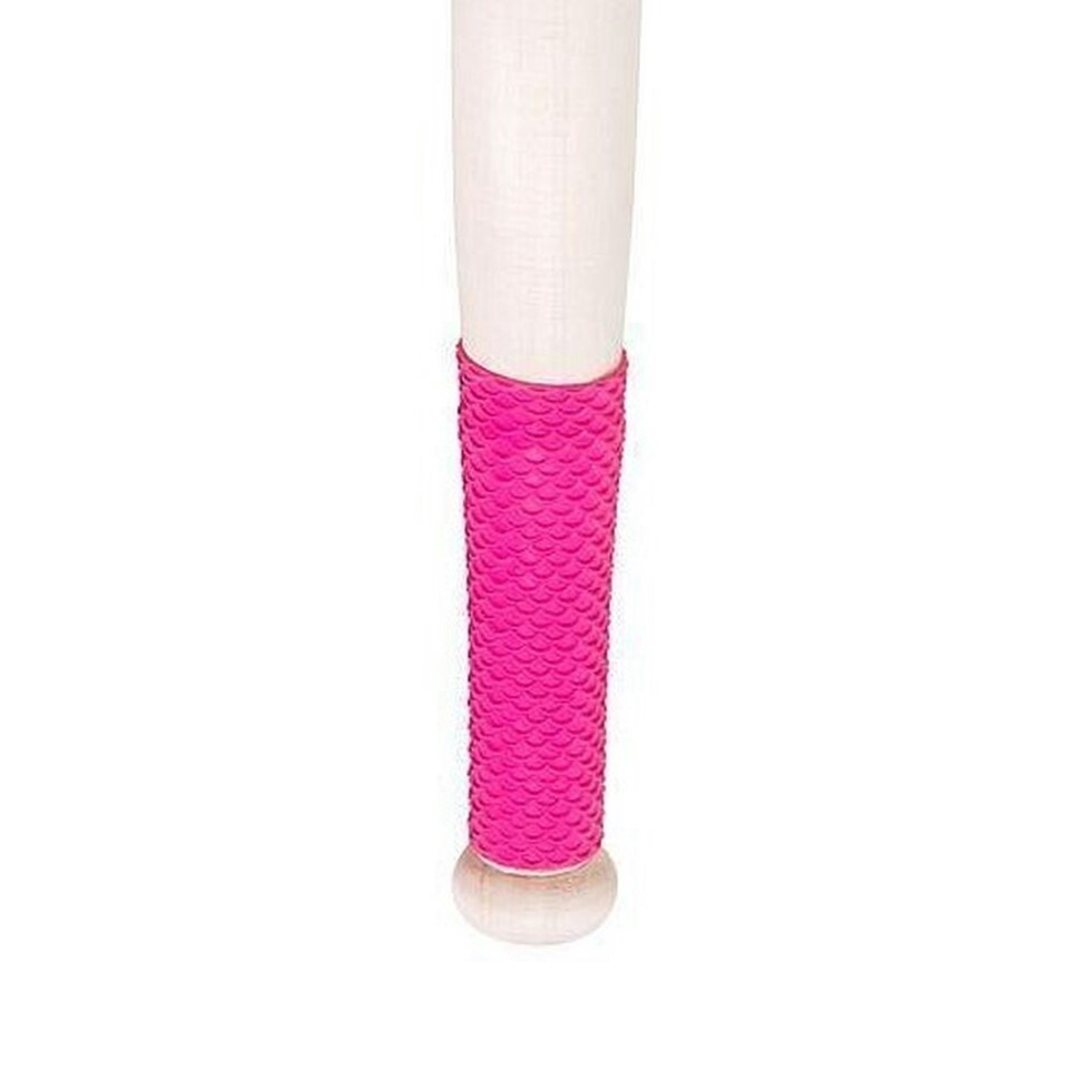 image 1 of Aresson Autocrat Plus Rounders Bat - Cream/Pink - 18in