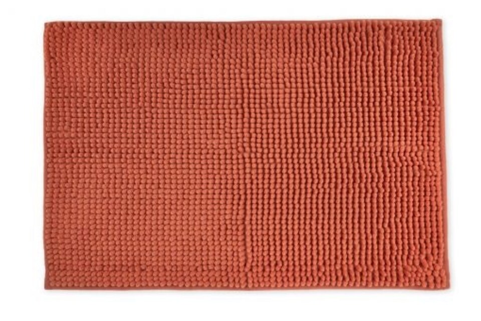 image 1 of Marlow Collection Soft Touch Non-Slip Bathroom Rug in Burnt Orange (45cm x 75cm)