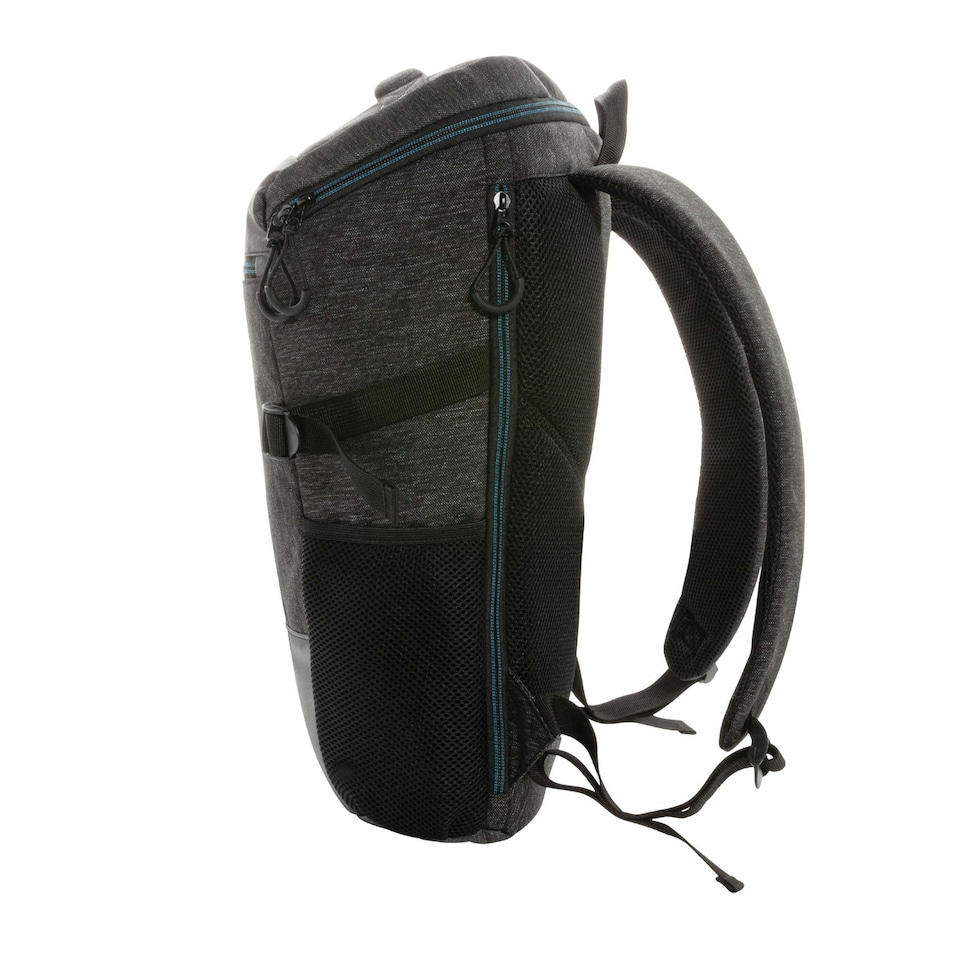 image 1 of XD Collection PVC Free Easy Access Laptop Backpack - Black - One Size Black