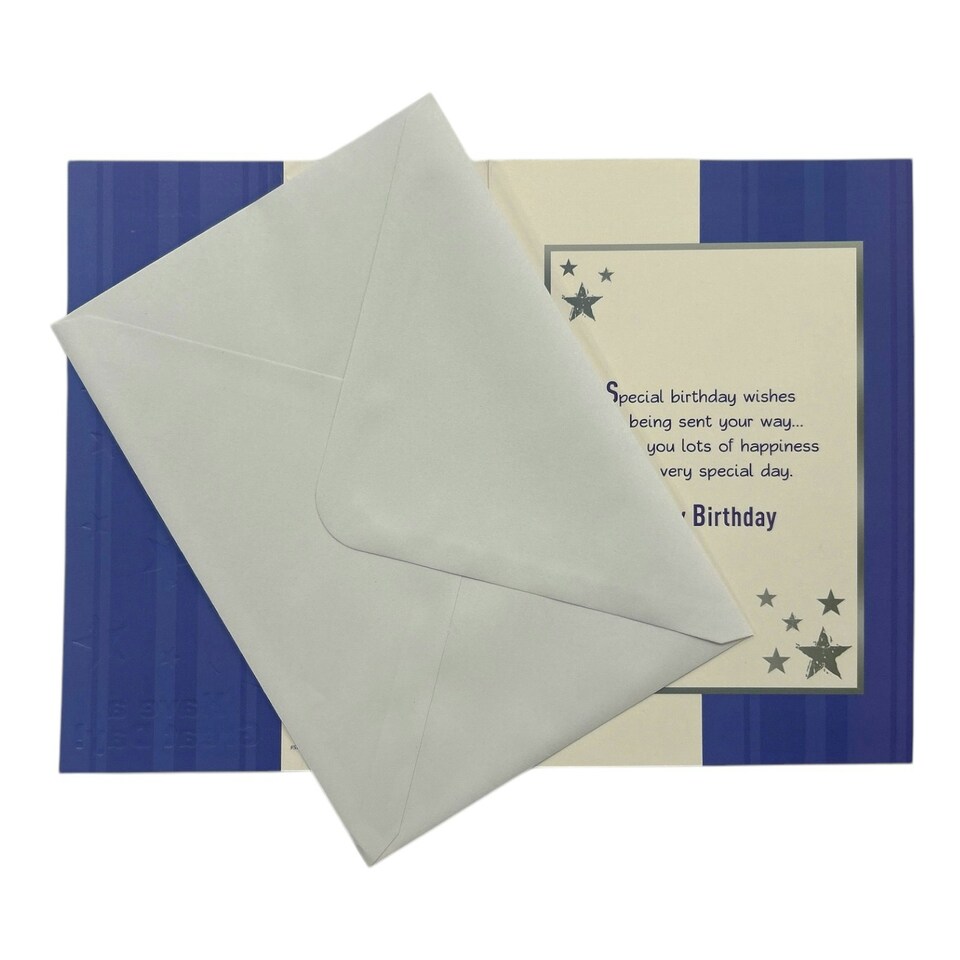 image 1 of To Son Juvenile Boy In Red Shirt Design Birthday Card