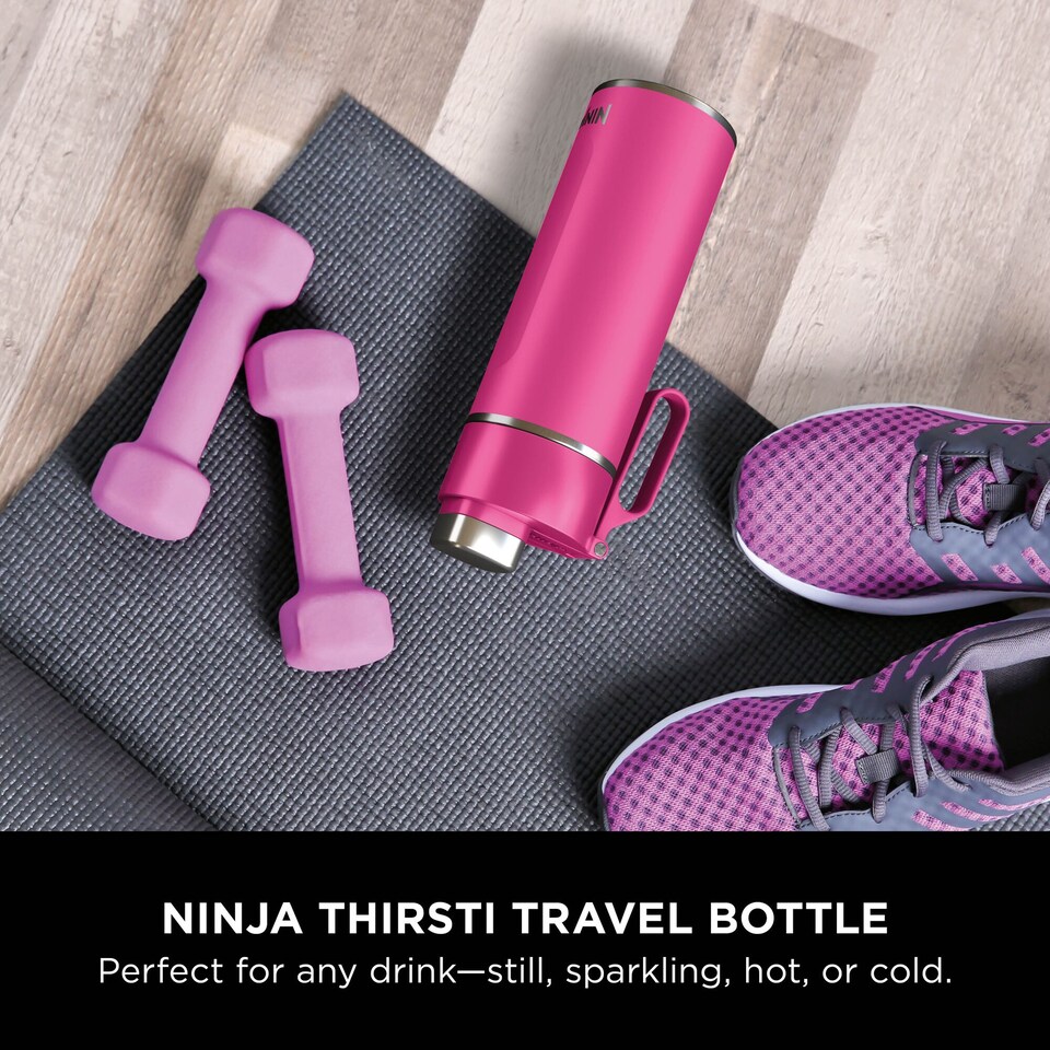 image 1 of Ninja Thirsti 530ml Travel Bottle Hot Pink DW1801EUUKBP