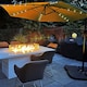 image 6 of Apollo 3m Banana Cantilever Parasol with Built in LED Lights Green | Green